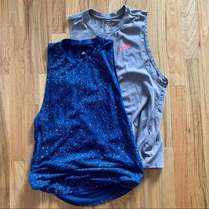 High-neck running tank top bundle (NIKE/ Adidas)